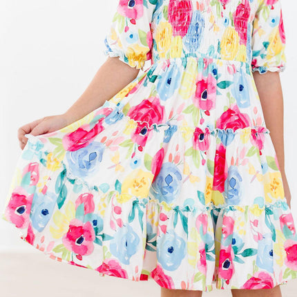 SALE Rosie Smocked Ruffle Dress
