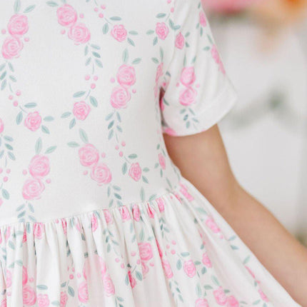 SALE Rosie Posie S/S Pocket Twirl Dress
