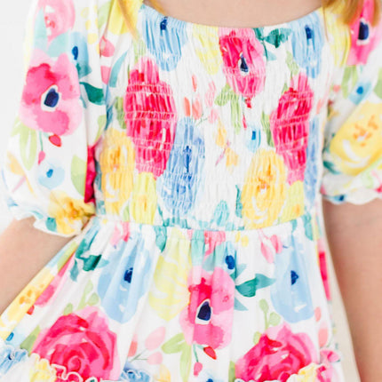 SALE Rosie Smocked Ruffle Dress