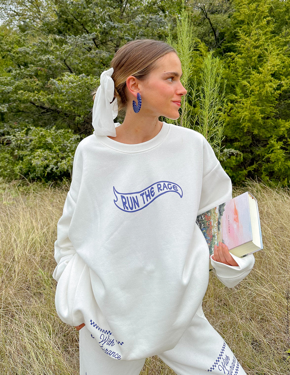 Run the Race Unisex Crewneck