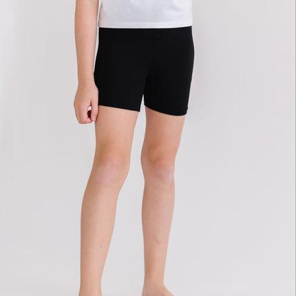 Black Twirl Shorts