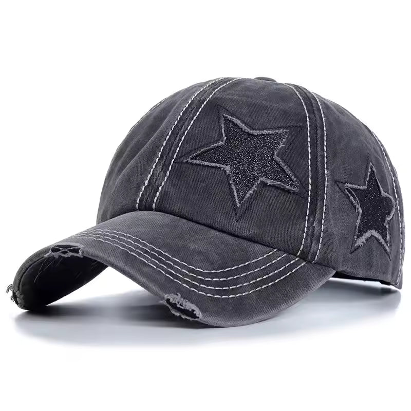 Ripped Star Adjustable Hat