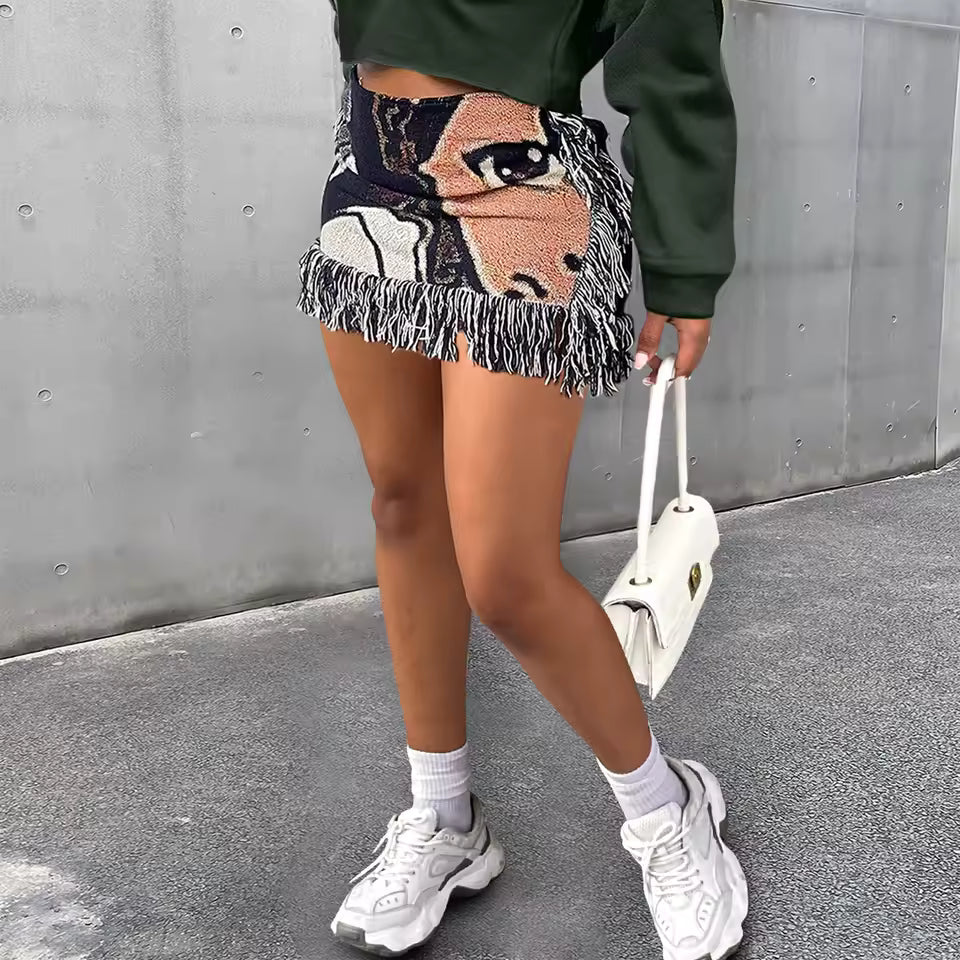 Pixelated Persona Skirt