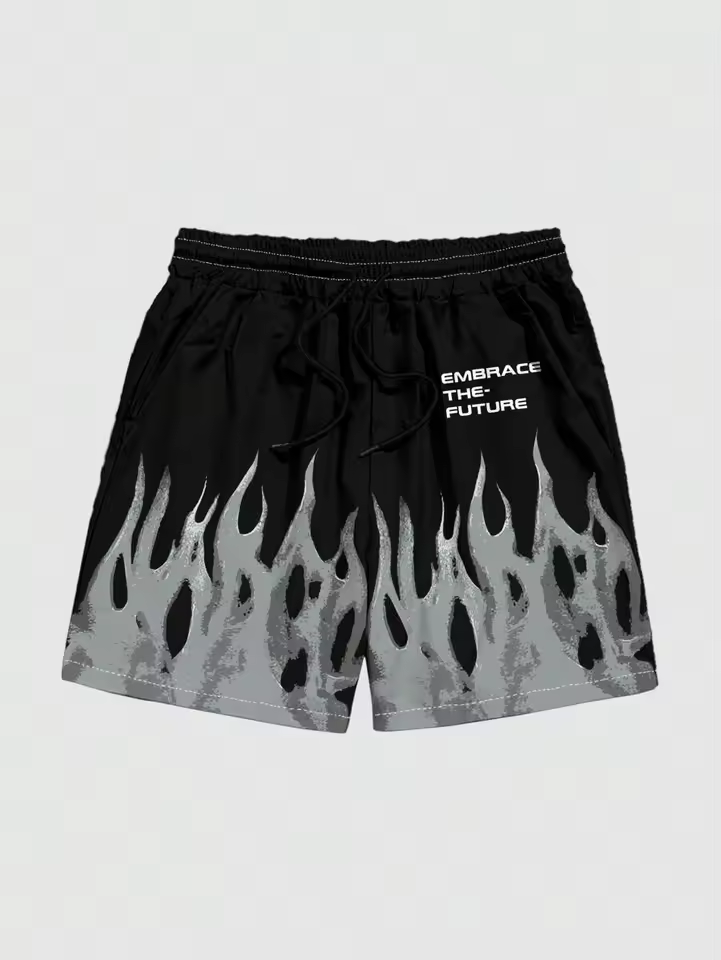 "Embrace The Future" Flame Shorts