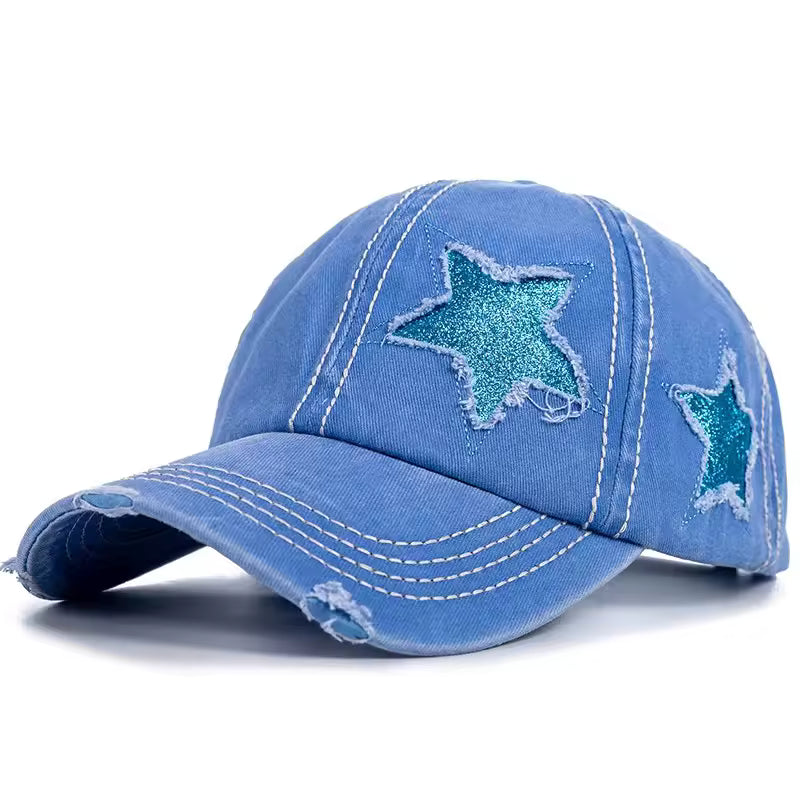 Ripped Star Adjustable Hat