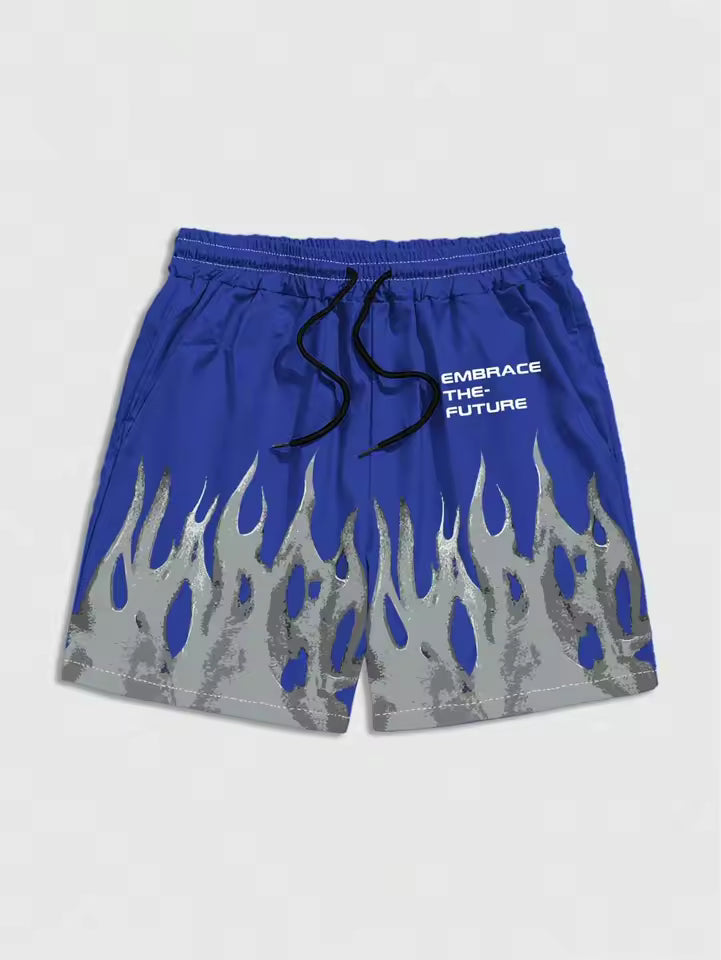 "Embrace The Future" Flame Shorts