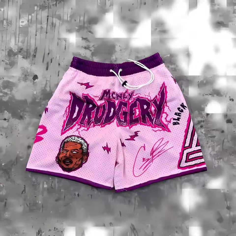 Money Drudgery Mesh Shorts