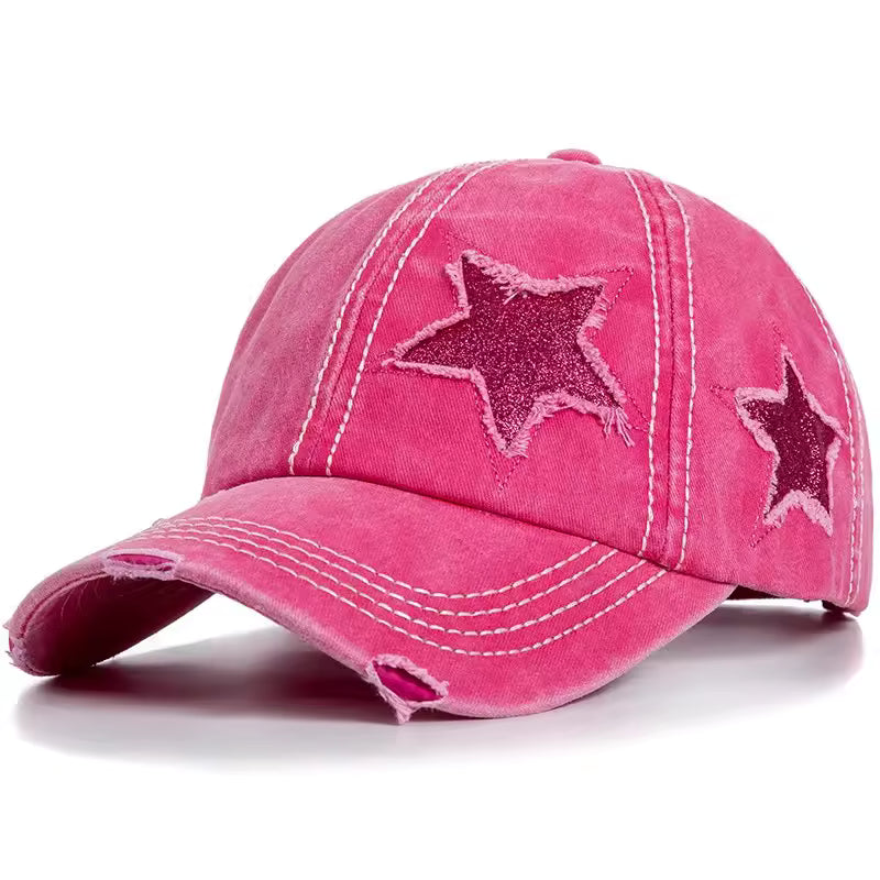Ripped Star Adjustable Hat