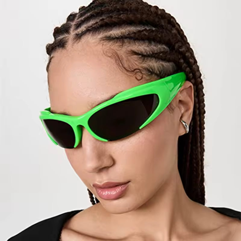 Retro Oval Frame Sunglasses