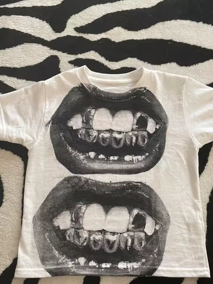 Lips Crop Tee