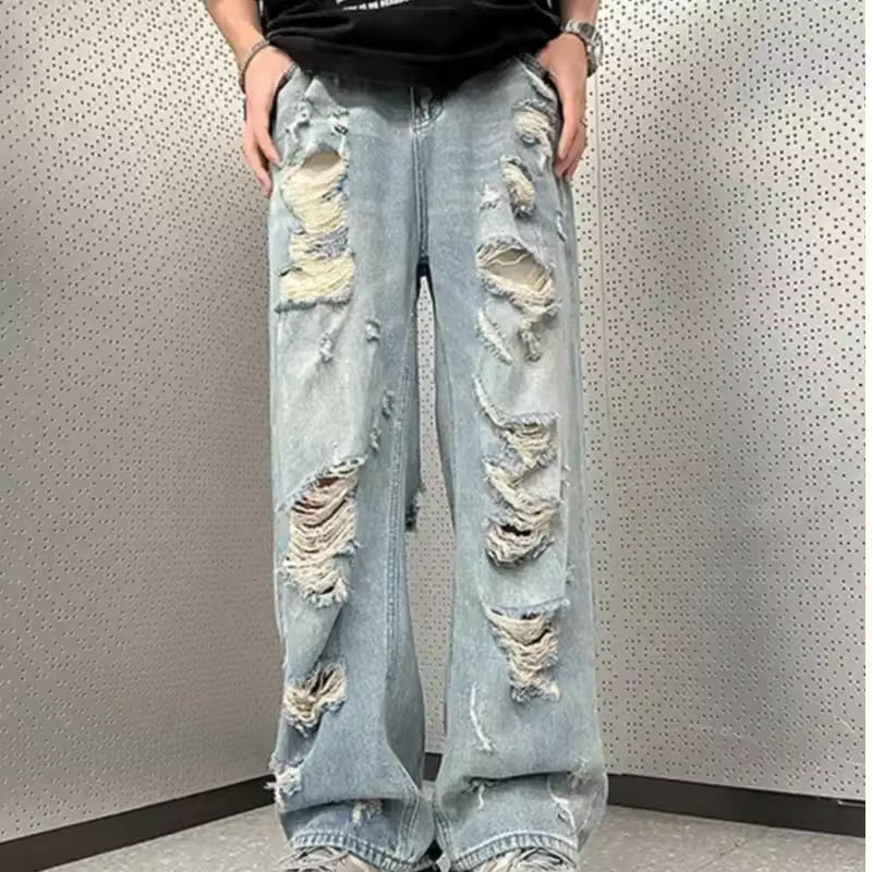 Ripped Style Baggy Jeans