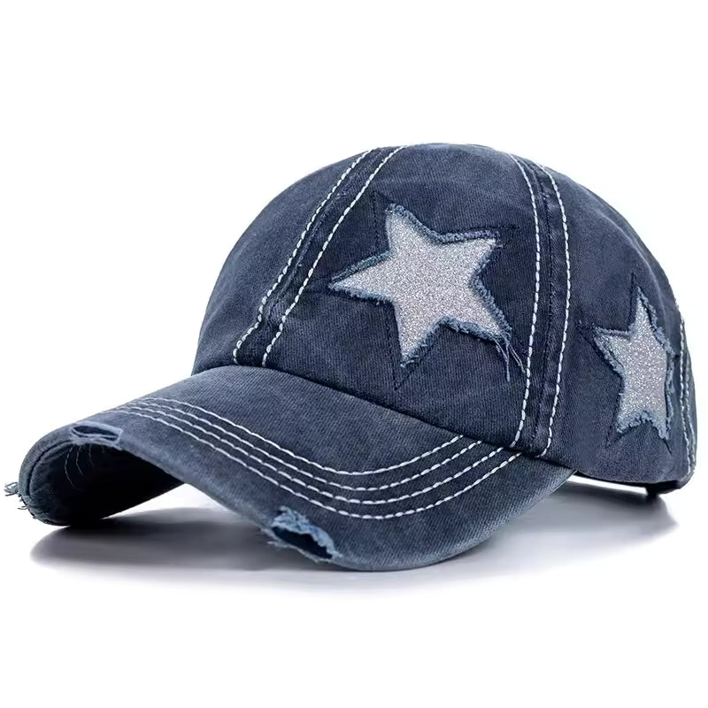 Ripped Star Adjustable Hat