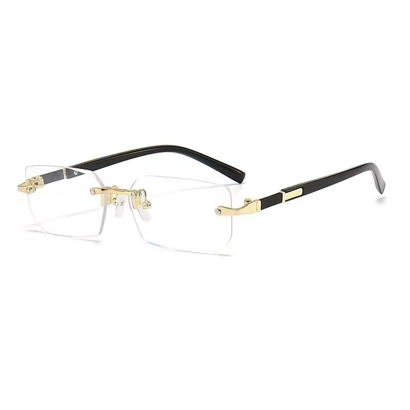 Retro Rimless Frame Sunglasses