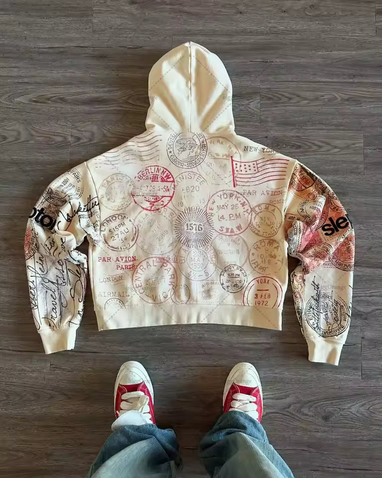 Slepton "Air Mail Archive" Zip Hoodie