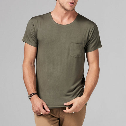 Men's Modal Pocket Sailor Crew Neck Tee