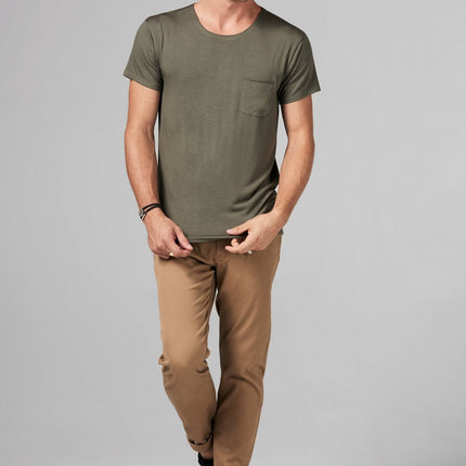 Men's Modal Pocket Sailor Crew Neck Tee