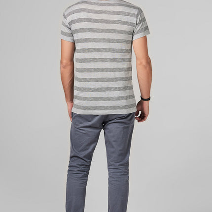MEN'S POCKET SAILOR CREW NECK TEE - RETRO STRIPE