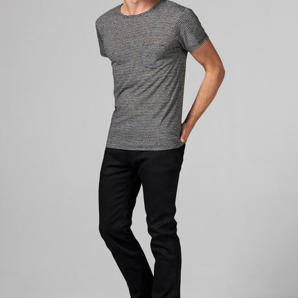 Men's Pocket Sailor Crew Neck Tee - Thin Stripe