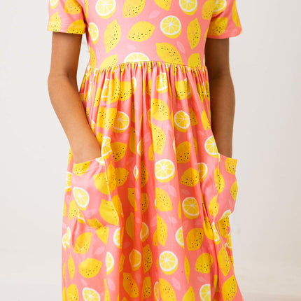 SALE Lemon Squeezy S/S Pocket Twirl Dress
