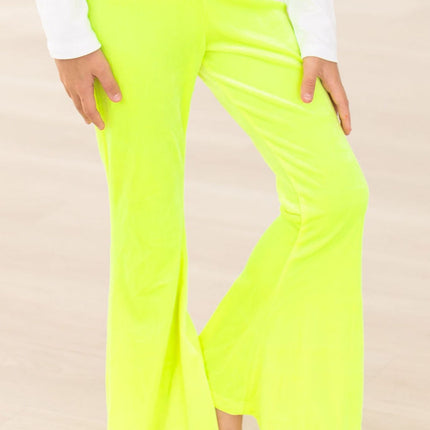 SALE Neon Yellow Velvet Bells
