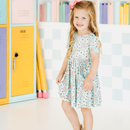 SALE Spring Snails S/S Pocket Twirl Dress