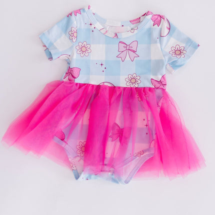 SALE Take Me Out to the Bow Game Tutu Bodysuit