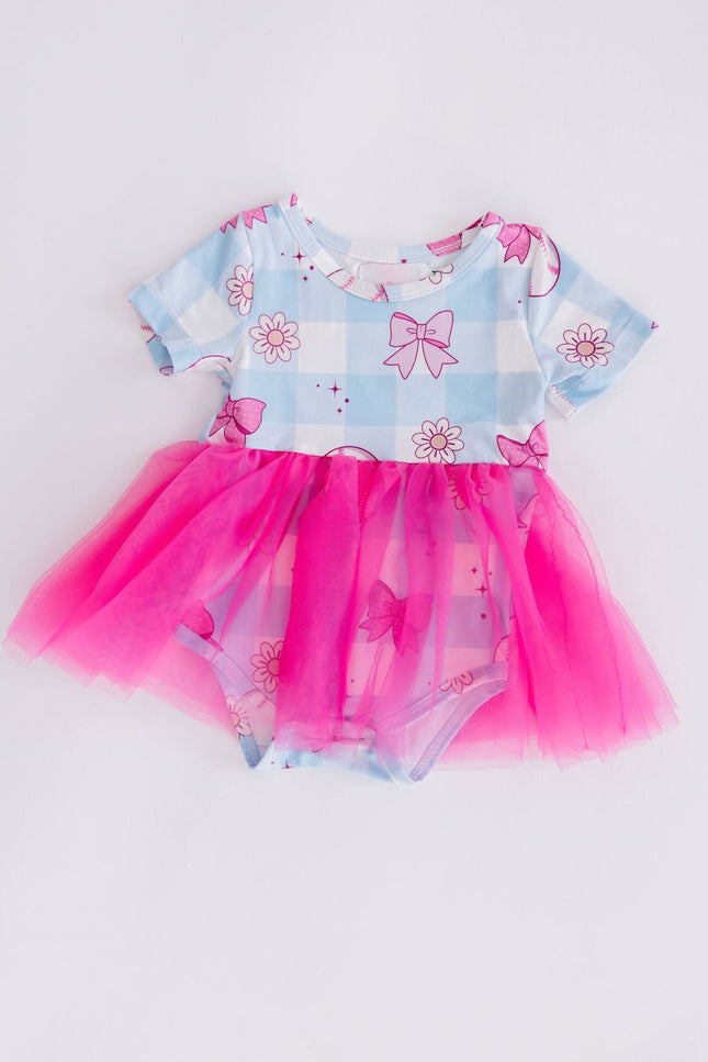 SALE Take Me Out to the Bow Game Tutu Bodysuit