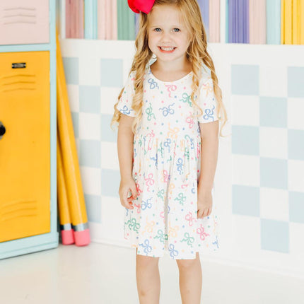 SALE Tied in Love S/S Pocket Twirl Dress