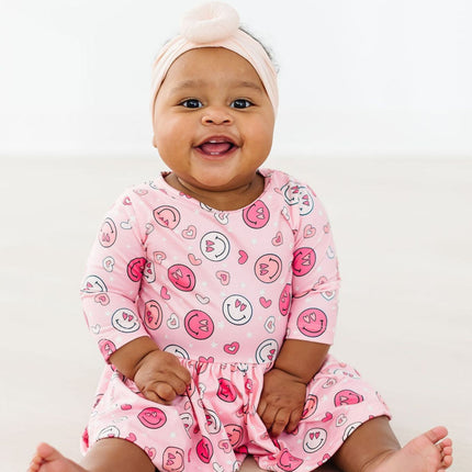 SALE You Make Me Happy 3/4 Sleeve Twirl Bodysuit