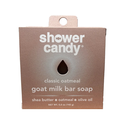 Shower Candy Classic Oatmeal Goat Milk Bar Soap – Gentle Hydrating Cleanse