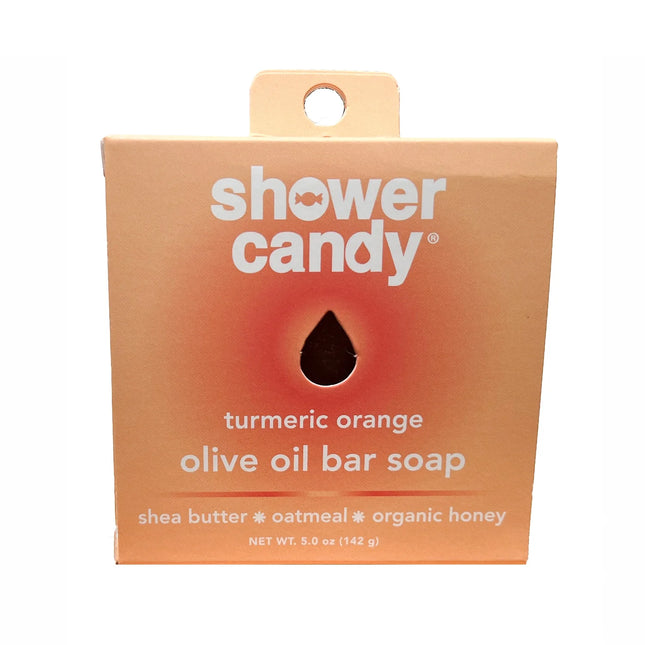 Shower Candy Turmeric Orange Bar Soap – Brightening Olive Oil Cleanse