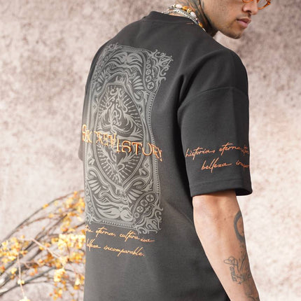 SECRET HISTORY Graphic Tee - Vintage Text T-Shirt - Mysterious Statement Top