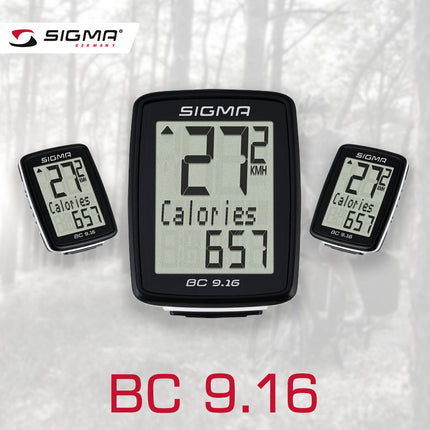 SIGMA Bicycle Computer - BC 9.16, Wired
