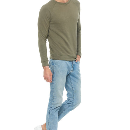 Men's French Terry Slim Fit Crew Neck Sweatshirt