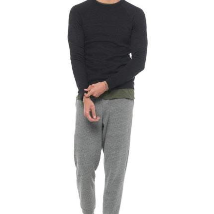 Men's French Terry Slim Fit Crew Neck Sweatshirt