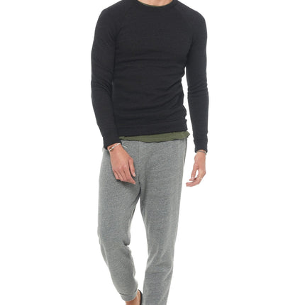 Men's French Terry Slim Fit Crew Neck Sweatshirt