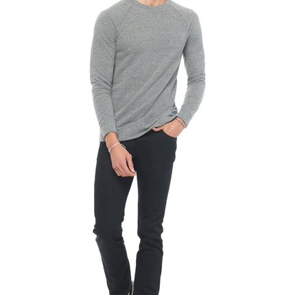 Men's French Terry Slim Fit Crew Neck Sweatshirt