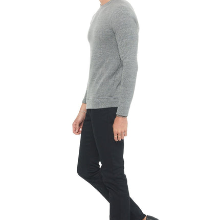 Men's French Terry Slim Fit Crew Neck Sweatshirt