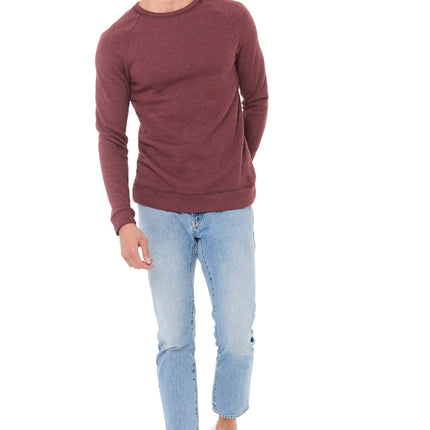 Men's French Terry Slim Fit Crew Neck Sweatshirt