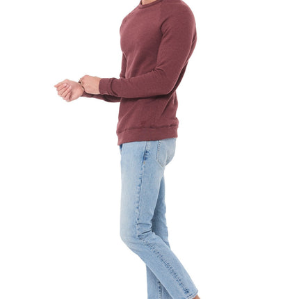 Men's French Terry Slim Fit Crew Neck Sweatshirt