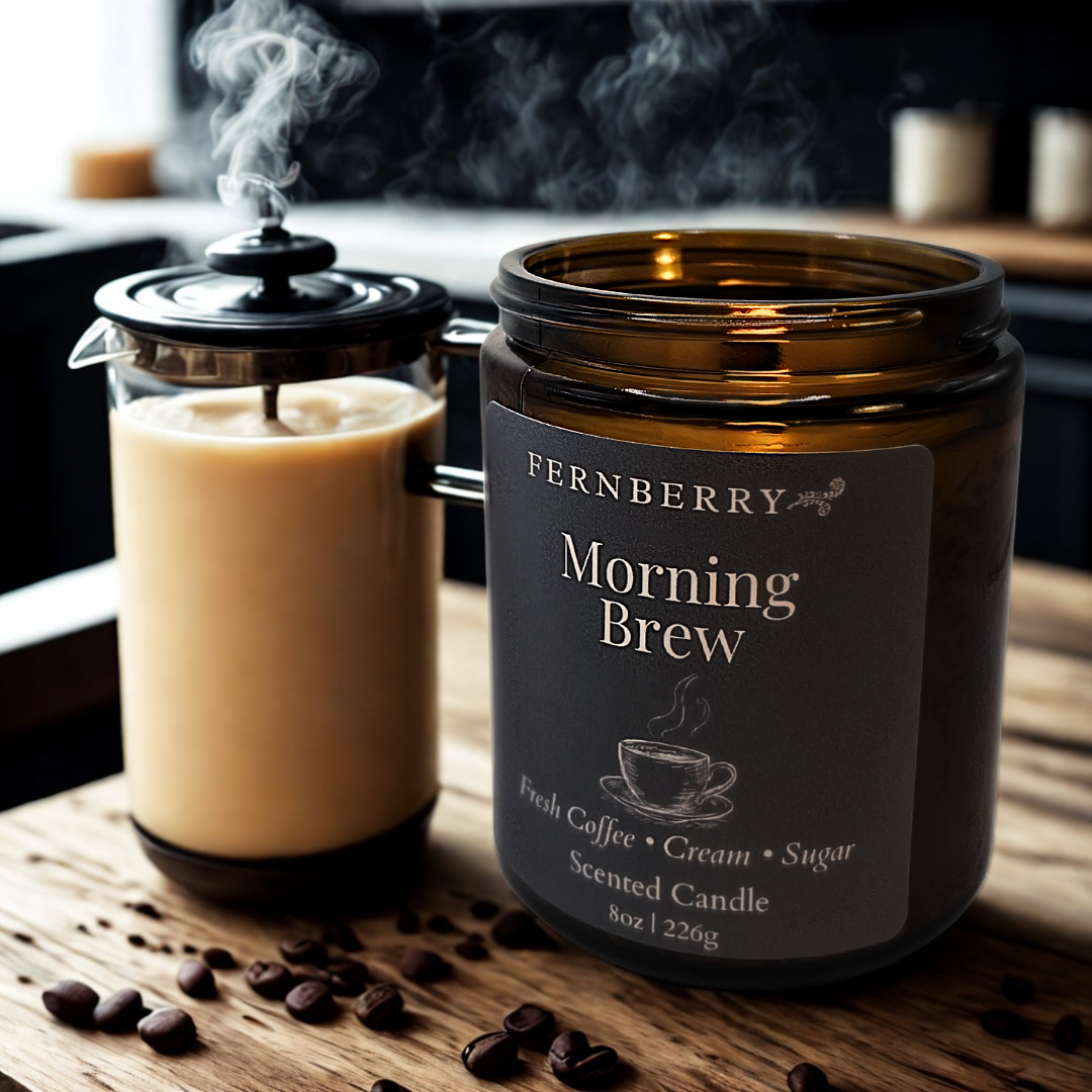 Morning Brew- 8oz Wood Wick Candle