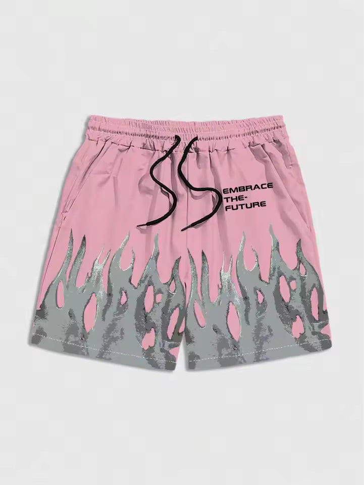 "Embrace The Future" Flame Shorts