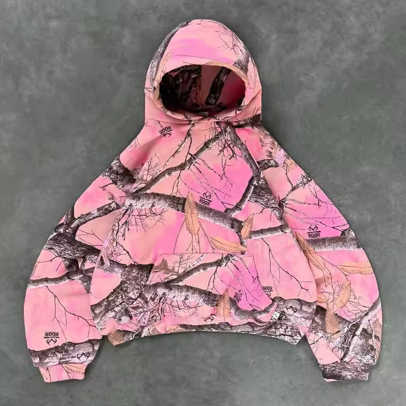Pink Camouflage Hoodie