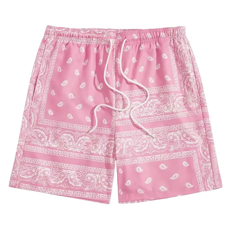 Paisley Mesh Shorts