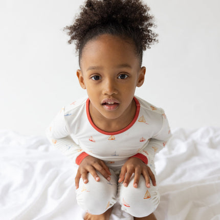 Sailboat Bamboo Kids Pajama Set
