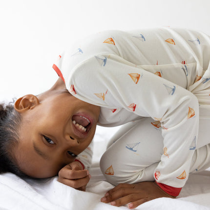 Sailboat Bamboo Kids Pajama Set