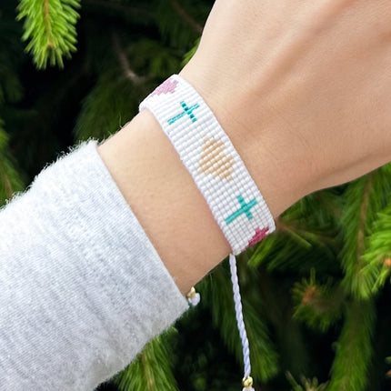 Salvation Micro Bead String Bracelet