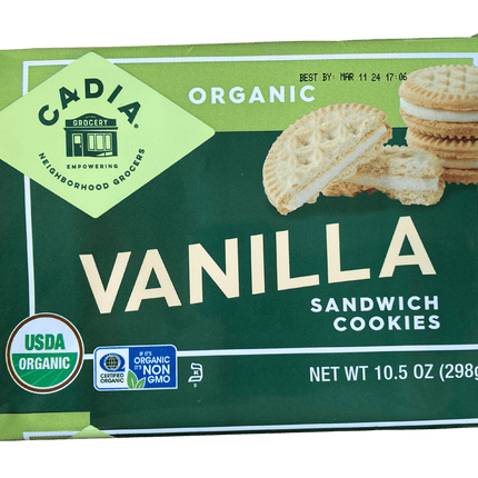 Sandwich Cookies, Organic, Cadia