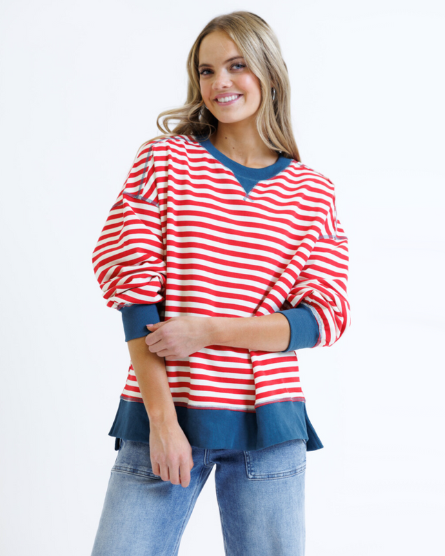 Saturday Stripe Crew