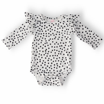 Scattered Dot L/S Flutter Bodysuit